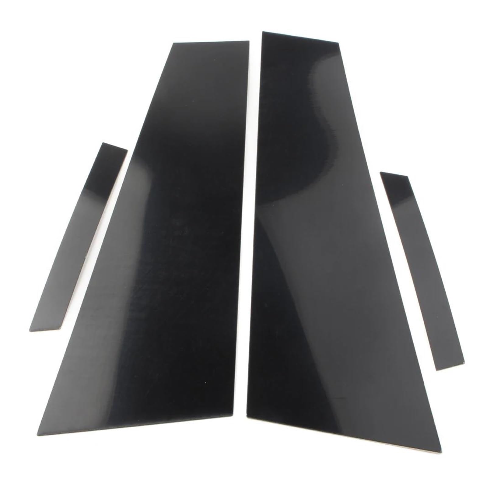 Fenster Türdichtungen Schwarz Glänzende Türpfosten Für Mercedes Für Benz CLS C219 2006–2011 Dekorative Zierleisten Für Autotüren Und Fenster 4 Stück Kantenschutz Autotür(Black) von OQRDVVTT