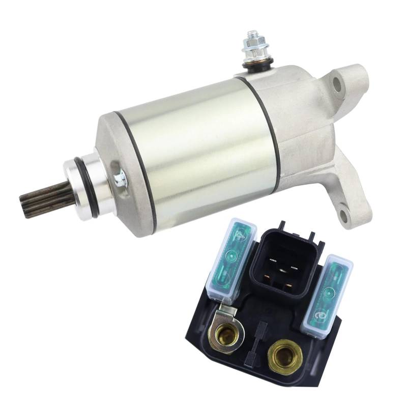 31100-19F10 Anlasser und Relais kompatibel mit SUZUKI DL 650 V-STROM SV540 SV650 SV650S SV650A SV650UA OEM 31100-19F00;31800-06G02 von OQUFINTER