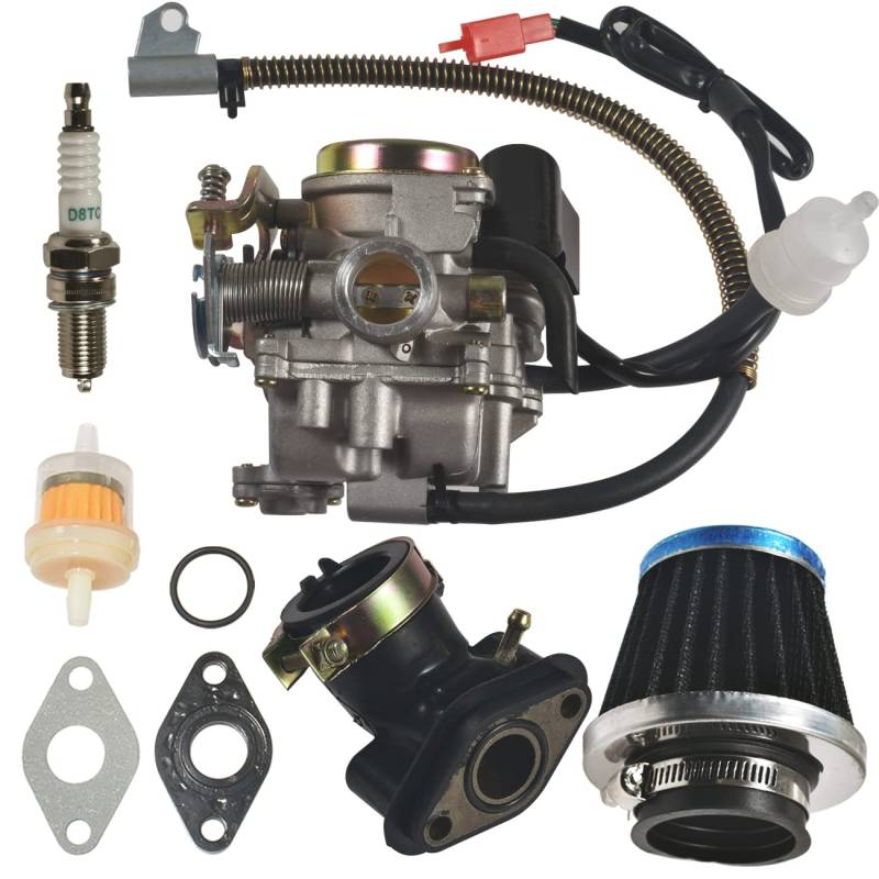 GY6 50cc 4-Takt Hochleistungs-139QMB für 49cc 50cc Scooter Moped PD18J 50cc Moped Ansaugstutzen von OQUGRHR