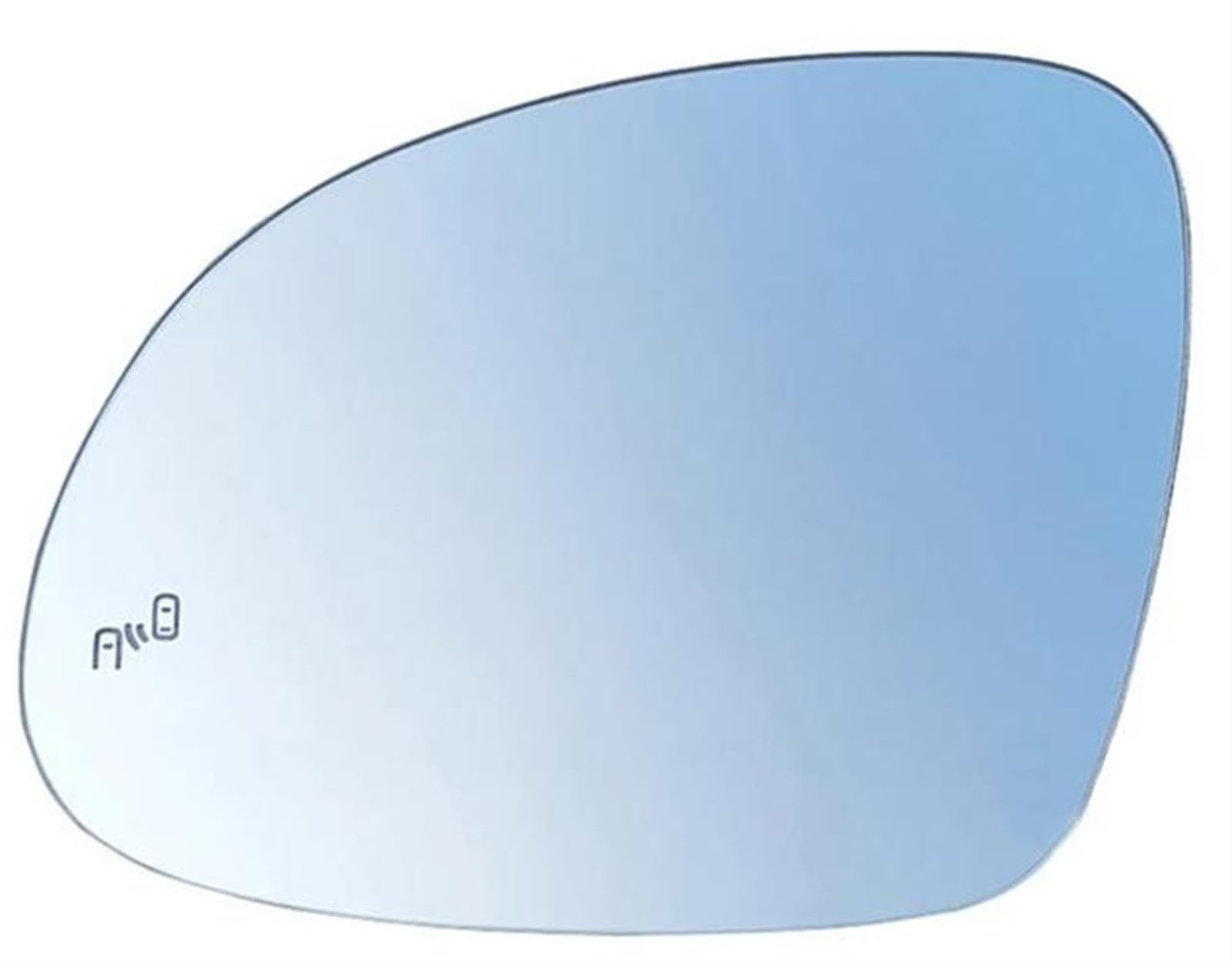 Spiegelglas Beheizbar Für VW Für Tiguan 2009-2016 Für Sharan 2012-2019 Weiß Flügel Hinten Erhitzt Blind Spot Warnung Seite Spiegel Glas Spiegelglas Außenspiegel (Color : A pair) von ORANGES