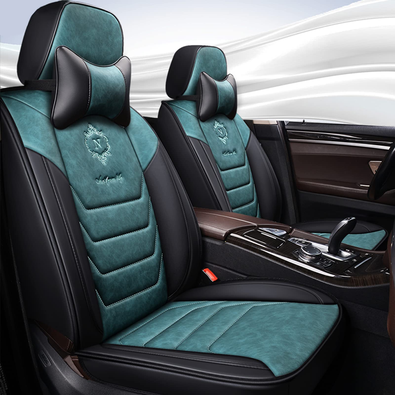 ORAWLE Autositzbezüge Universal Komplettset Zubehör für Volvo Xc90 S60 S80 V40 V50 V70 Autozubehör: grün ORAWLE Autositzbezüge Universal Komplettset Zubehör für Volvo Xc90 S60 S80 V40 V50 V70 Autozubehör: grün von ORAWLE