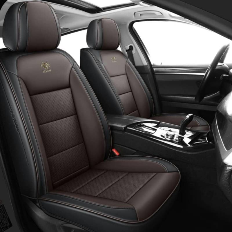 ORAWLE Sitzbezüge Auto Autositzbezüge Universal Set für Mercedes-Benz E-Class AMG E63 W212 AMG E43 S213 AMG E63 S213 AMG E63S S213 Auto Zubehör: Schwarze Kaffeefarbe von ORAWLE
