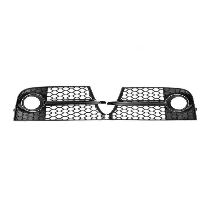 Autoersatz Grilleinsätze 1 Paar Auto-Nebelscheinwerfer-Grill-Abdeckung Für TT MK2 S-Line TTS 2011–2014, Wabennetz-Nebelscheinwerfer-Abdeckung Kühlergrill Doppelsteg von ORBANA
