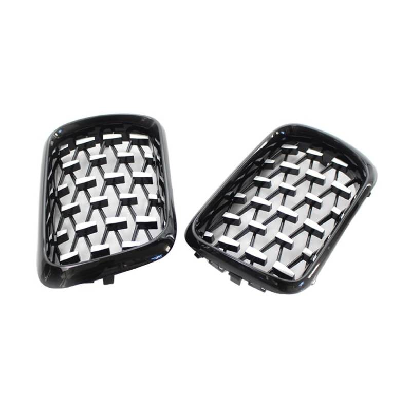 Autoersatz Grilleinsätze 2 Stücke Auto Auto Frontstoßstange Grill Glanz Schwarz Grill Ersatz Frontstoßstange Für 3er E36 1997-1999 Kühlergrill Doppelsteg von ORBANA