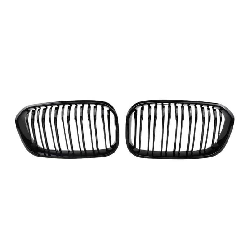 Autoersatz Grilleinsätze 2PCS Auto Front Stoßstange Gitter Grill Für 1er F20 F21 LCI 120i 2015-2019 Doppel Linie Ersatz Grille Kühlergrill Doppelsteg von ORBANA