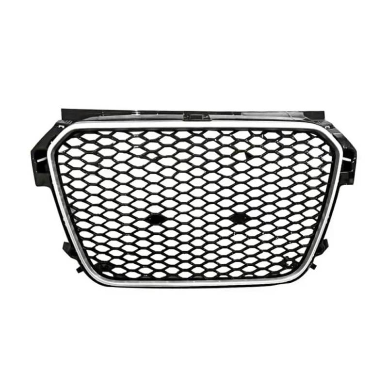 Autoersatz Grilleinsätze Auto Frontstoßstange Grill Schwarz Grill Für A1 Für Rs1 2010-2014 Auto Frontgrill Mesh Trim Abdeckung Kühlergrill Doppelsteg von ORBANA