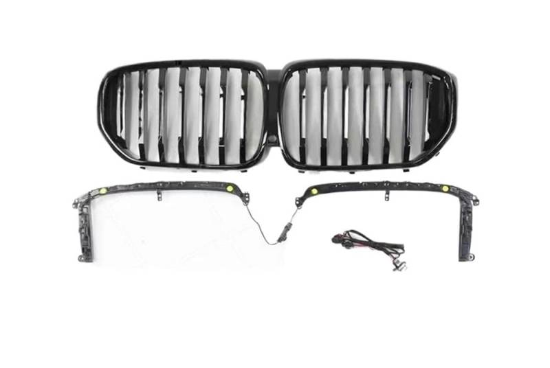 Autoersatz Grilleinsätze Auto Styling Mittleren Grill FÜR X5 G05 2019-2022 Kunststoff Frontschürze Grill Auto Center Grille Vertikale Bar Auto Kühlergrill Doppelsteg von ORBANA