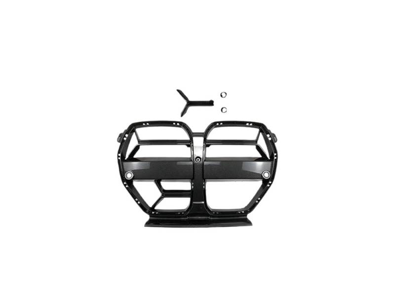 Autoersatz Grilleinsätze CSL Style Frontstoßstangengitter Für G80 G81 M3 G82 G83 M4 2021–2024, Haubengrill, Lufteinlassgitter, Autozubehör Kühlergrill Doppelsteg von ORBANA