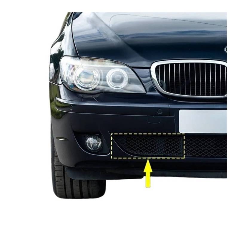 Autoersatz Grilleinsätze FÜR E65 E66 750i 750Li 760i 760Li B7 2003-2008 Frontstoßstange Grill Gitter Mesh 51117135563 51117135564 51117135573 Kühlergrill Doppelsteg von ORBANA