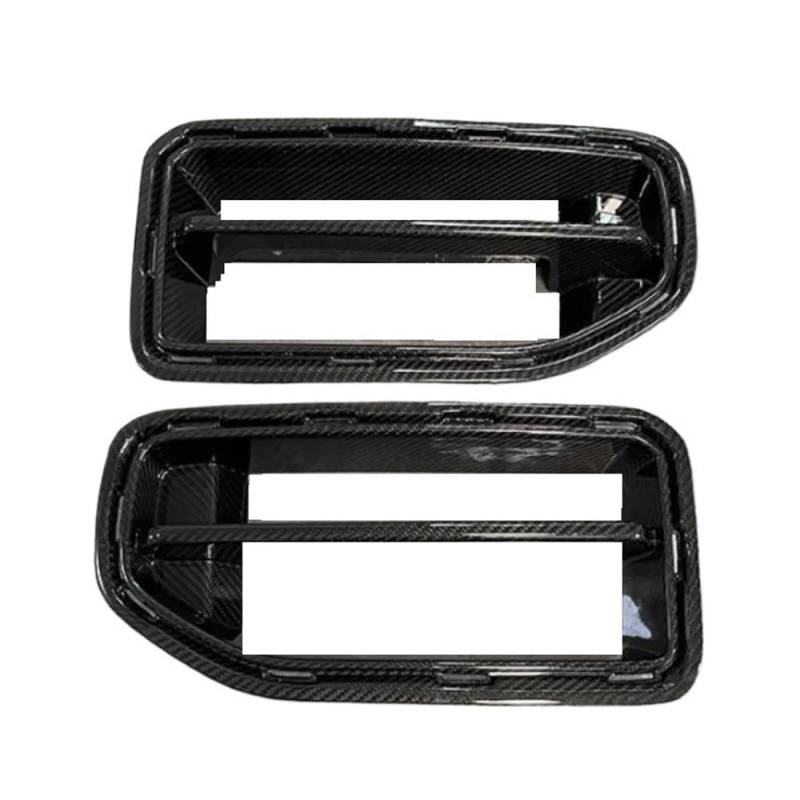 Autoersatz Grilleinsätze FÜR M2 G87 2022+ Dry Carbon Fiber Grills Frontschürze Air Vent Abdeckung Trim Nebelscheinwerfer Mesh Grill Rahmen Upgrade körper Kit Kühlergrill Doppelsteg von ORBANA