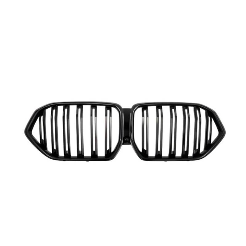 Autoersatz Grilleinsätze FÜR X5 G05 X6 G06 2019-2022 Auto Front Grills Grille Glanz Schwarz Silber Sport Tuning Auto Front Stoßstange Grille Kühlergrill Doppelsteg von ORBANA