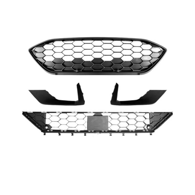 Autoersatz Grilleinsätze Frontstoßstange Grille Für Ford Für Focus MK4 2019-2021 Linie Auto Vorne Billet Waben Auto Körper Kits Kühlergrill Doppelsteg von ORBANA