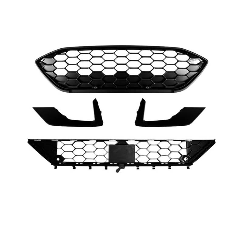 Autoersatz Grilleinsätze Frontstoßstange Grille Für Ford Für Focus MK4 2019-2021 Linie Auto Vorne Billet Waben Auto Körper Kits Kühlergrill Doppelsteg von ORBANA