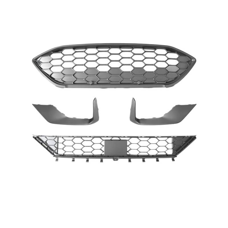 Autoersatz Grilleinsätze Frontstoßstange Grille Für Ford Für Focus MK4 2019-2021 Linie Auto Vorne Billet Waben Auto Körper Kits Kühlergrill Doppelsteg von ORBANA