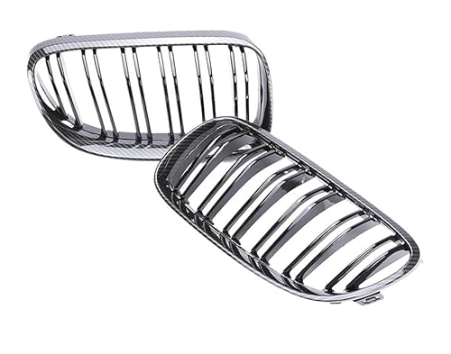 Autoersatz Grilleinsätze Frontstoßstangengrill, Kohlefaser-Design, Unterer Grill Für 3er E92 E93 325i 328i 330i 2005–2013 Kühlergrill Doppelsteg von ORBANA