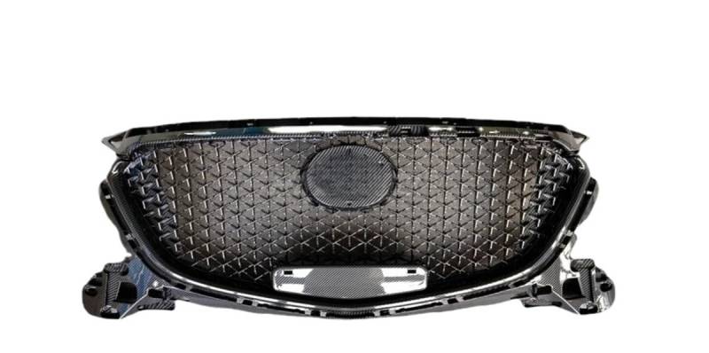 Autoersatz Grilleinsätze Für Axela 2014-2016 Frontstoßstangengrill Grill Honeycomb Body Kit Autozubehör Auto-Frontgrill-Netzeinsätze Zierabdeckung Kühlergrill Doppelsteg von ORBANA