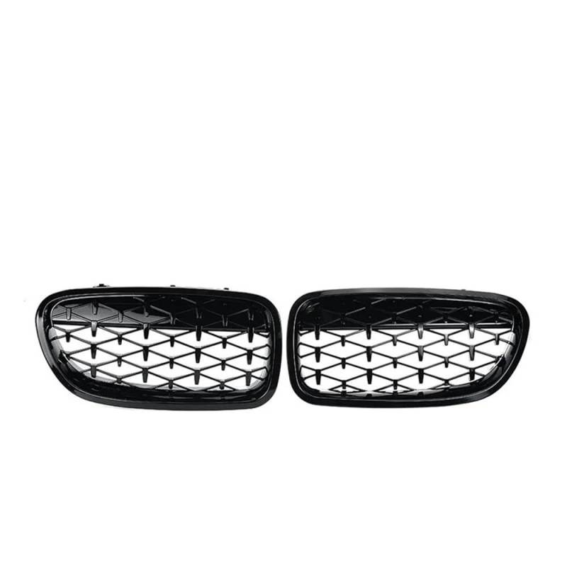 Autoersatz Grilleinsätze Style Auto-Frontgrill Für 5er F10 Grill F11 F18 2010–2017, Glänzend Schwarzer Kühlergrill, Auto-Styling-Zubehör Kühlergrill Doppelsteg von ORBANA