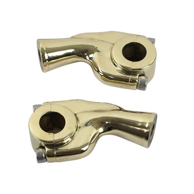 ORBANA Lenkererhöhung Motorrad Motorräder Messing 1" oder 7/8" Lenkerhalterung für Chopper 2-5/8" Lenkererhöhung von ORBANA