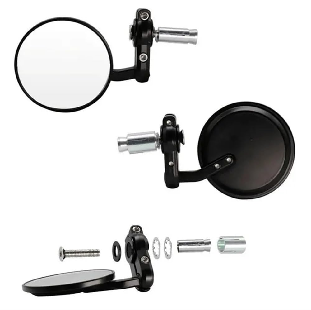 Rückseitenspiegel 1 Paar Universal Motorrad Spiegel Aluminium Schwarz 22mm Griff Bar End Rearview Außenspiegel Motor Zubehör Rückseitenspiegel 1 Paar Universal Motorrad Spiegel Aluminium Schwarz 22mm Griff Bar End Rearview Außenspiegel Motor Zubehör von ORBANA
