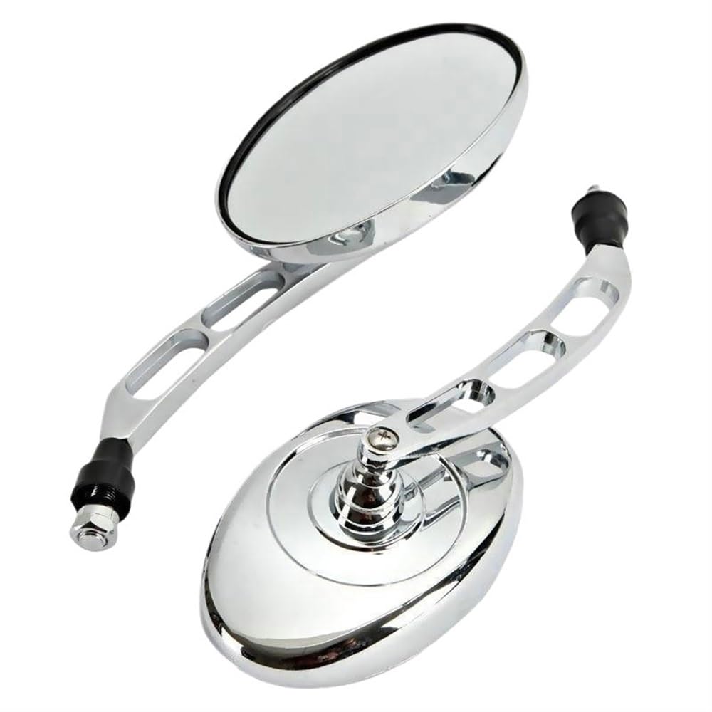 Rückseitenspiegel 10mm Oval Motorrad Rearview Außenspiegel Für VTX 1300 CRS Für Retro Für Steed VLX 400 600 Für Magna VF250 750 Rückseitenspiegel 10mm Oval Motorrad Rearview Außenspiegel Für VTX 1300 CRS Für Retro Für Steed VLX 400 600 Für Magna VF250 750 von ORBANA