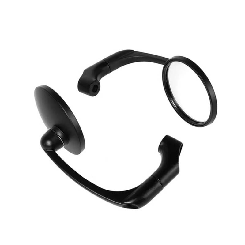 Rückseitenspiegel 2 STÜCKE Motorrad Runde L-Bar End Rearview Außenspiegel 8mm 10mm Einstellbare Aluminium Für Universal Scooter Zubehör von ORBANA