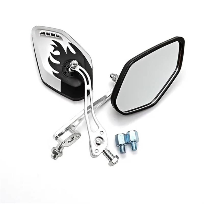 Rückseitenspiegel 2 STÜCKE Universal 8mm 10mm Motorradspiegel Rearview Außenspiegel Für Für Für Roller Off-Road von ORBANA