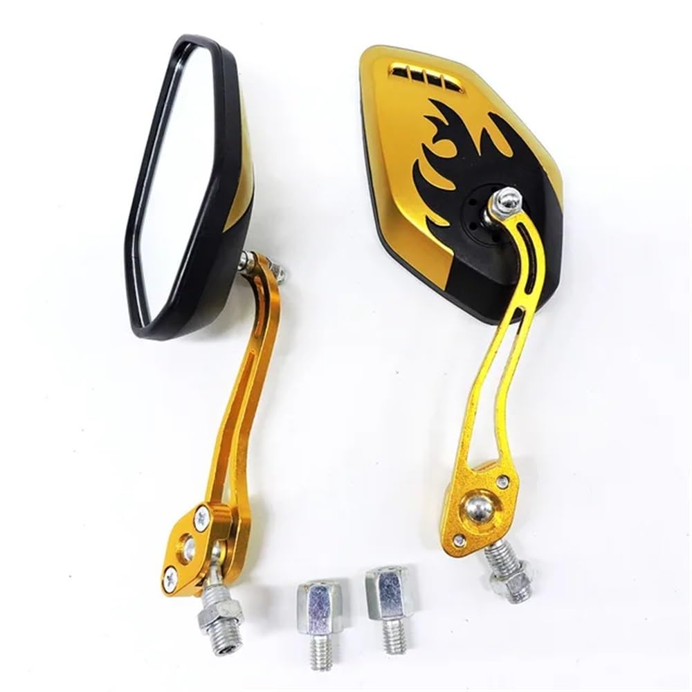 Rückseitenspiegel 2 STÜCKE Universal 8mm 10mm Motorradspiegel Rearview Außenspiegel Für Für Für Roller Off-Road Rückseitenspiegel 2 STÜCKE Universal 8mm 10mm Motorradspiegel Rearview Außenspiegel Für Für Für Roller Off-Road von ORBANA