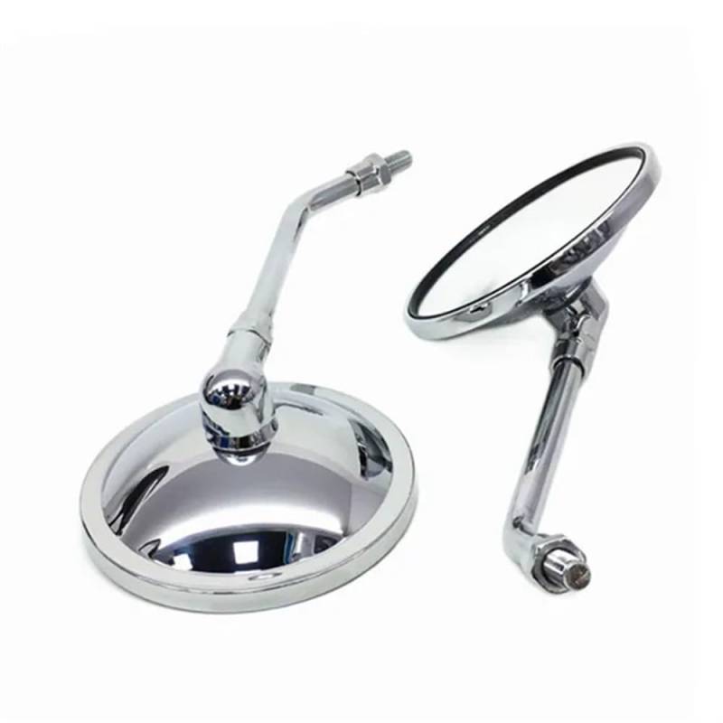 Rückseitenspiegel Paar Universal Motorrad 10mm Rearview Außenspiegel Dual Sport Bike Off-Road Chopper von ORBANA
