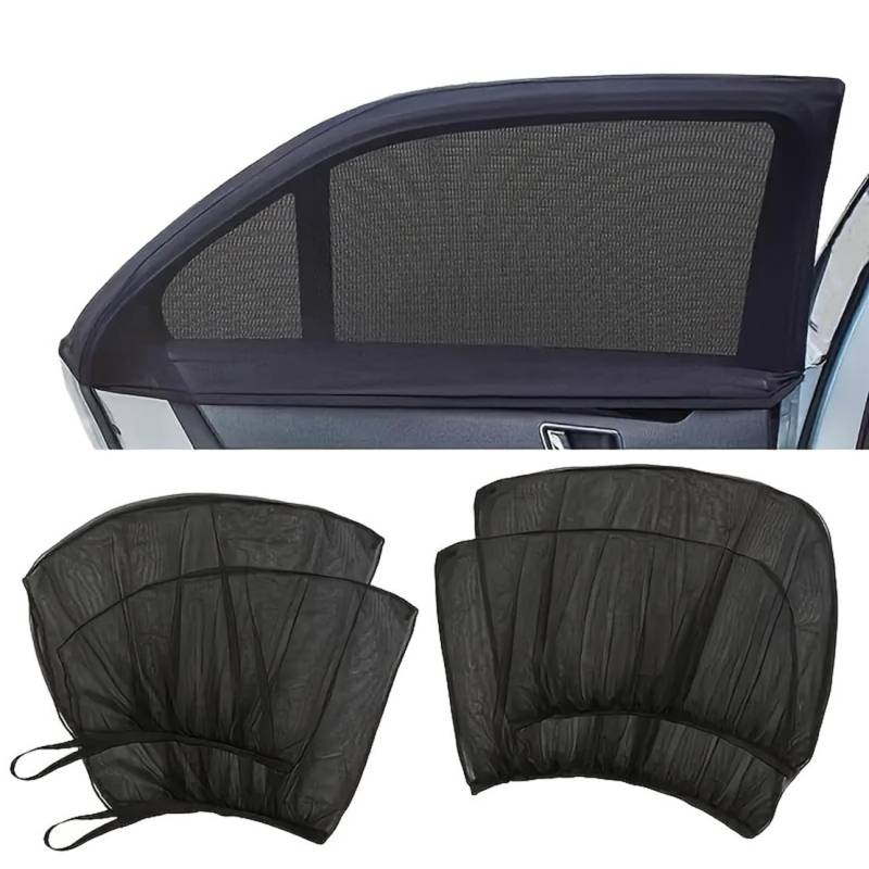 4pcs Auto-Sonnenschutz,kompatibel mit BMW 1 3 5 6 7 Series X5 X6 E90 E92 E93,Fenster-Sonnenschutz von ORBHES