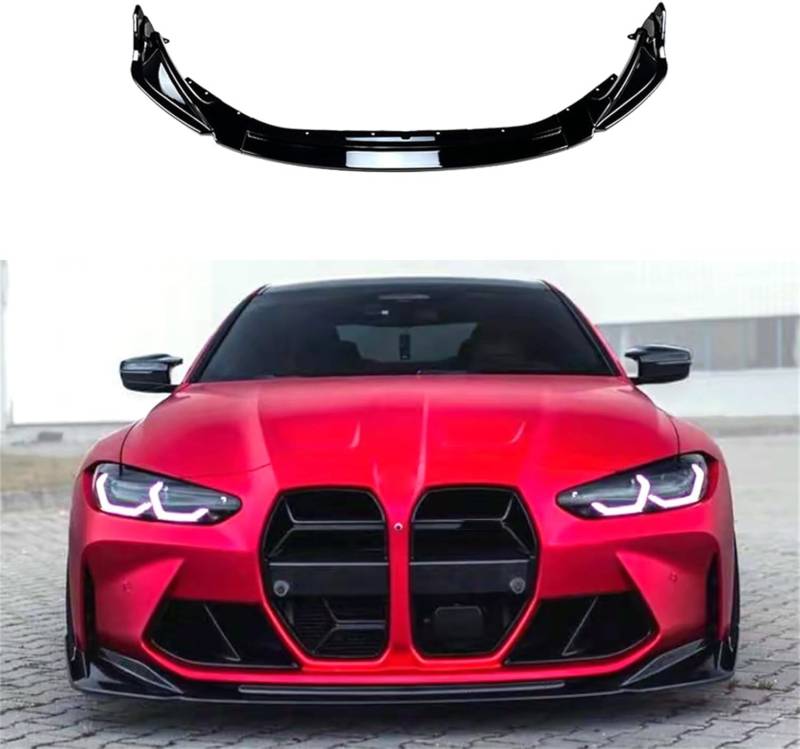Auto Frontspoiler,kompatibel mit BMW M3 M4 G80 G82 2021 2022 2023+,Autozubehör von ORBHES
