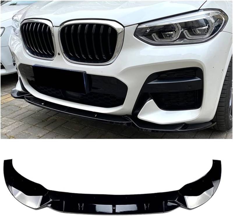 Auto Frontspoiler,kompatibel mit BMW X3 G01 X4 G02 M-Sport 2018 2019 2020 2021,Autozubehör von ORBHES