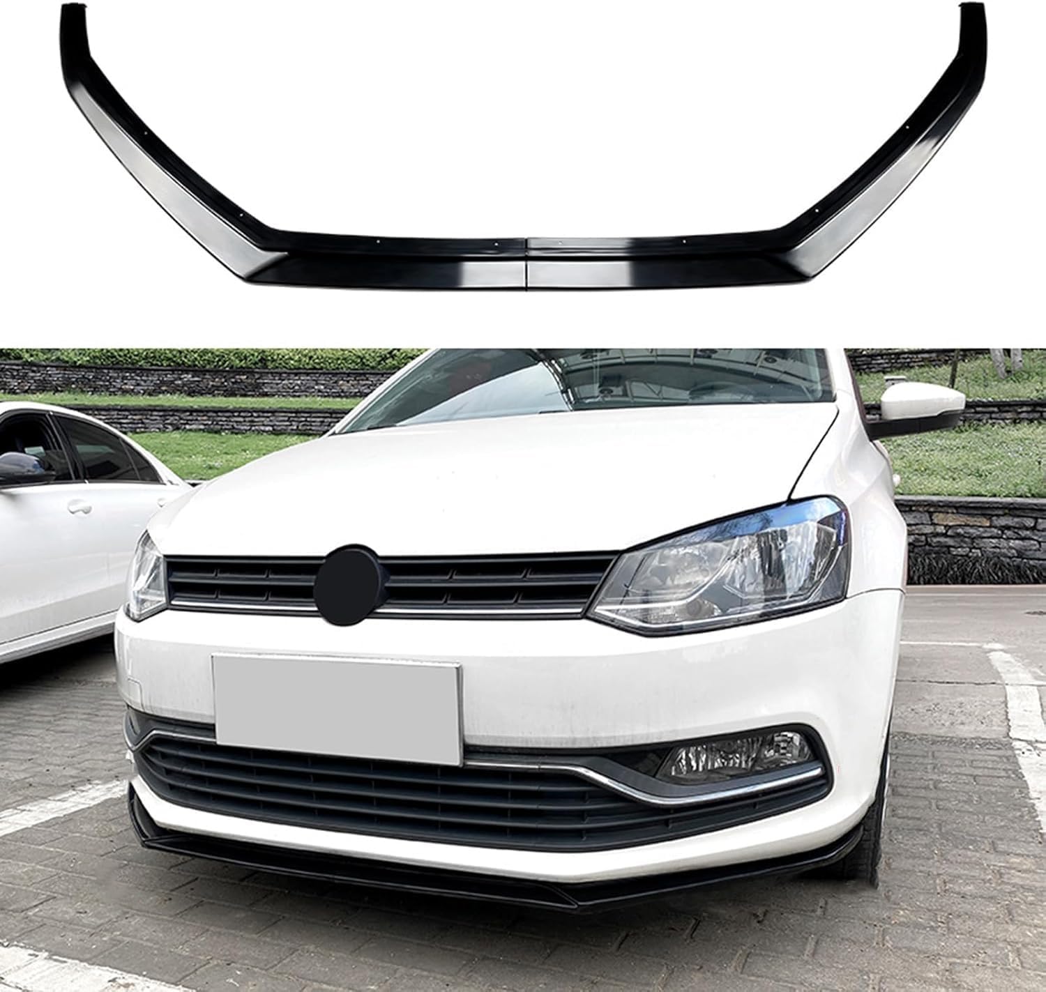 Auto Frontspoiler,kompatibel mit VW Polo 6R 6C Polo 2009-2017,Autozubehör Auto Frontspoiler,kompatibel mit VW Polo 6R 6C Polo 2009-2017,Autozubehör von ORBHES