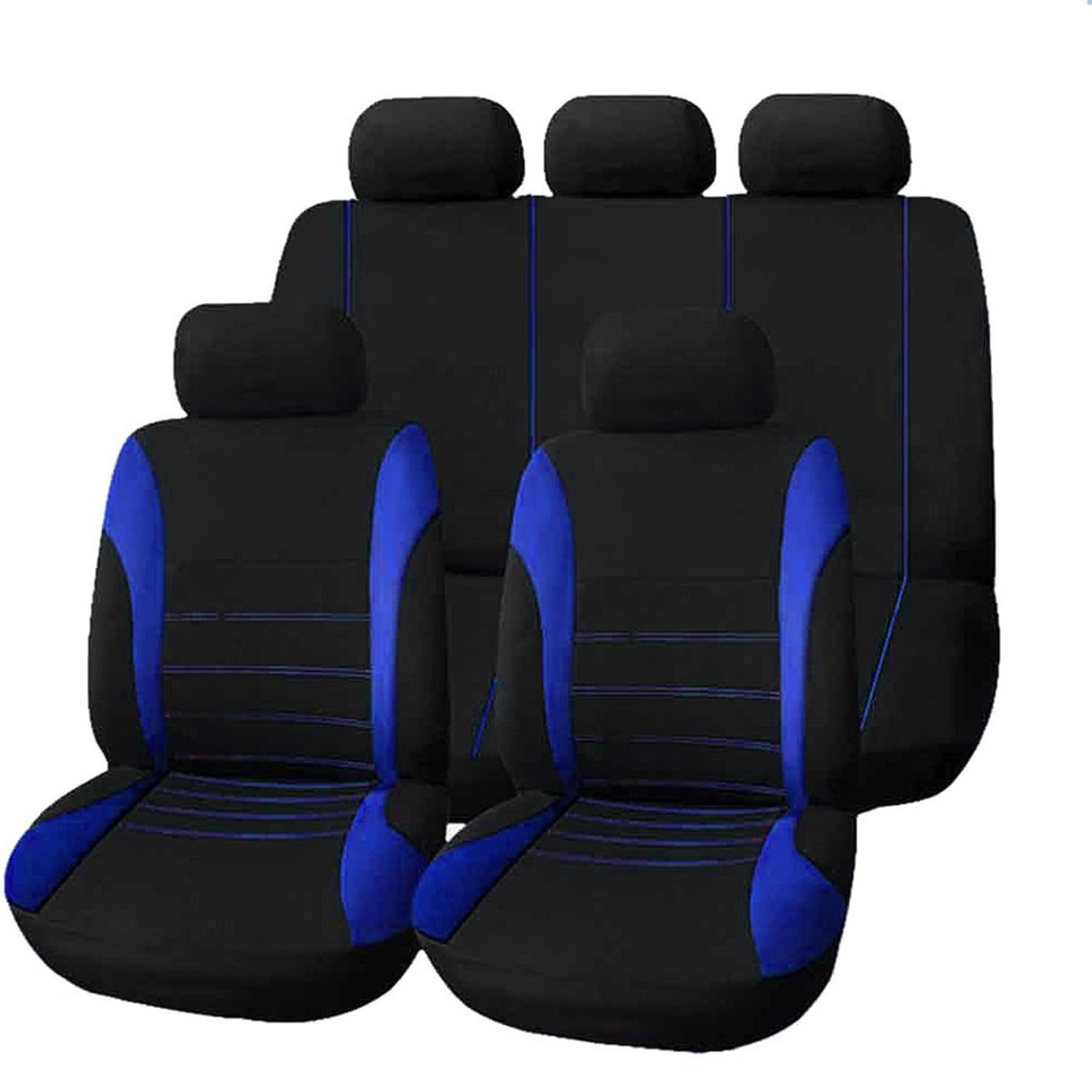 ORBIBA Auto-Sitzbezug für SEAT Arona KJ 2018 2019 2020 2021 2022 2023 2024, 9-teiliges Set Sitzbezug Komplett-Set, wasserdichte Autositzschoner aus Leder,B von ORBIBA