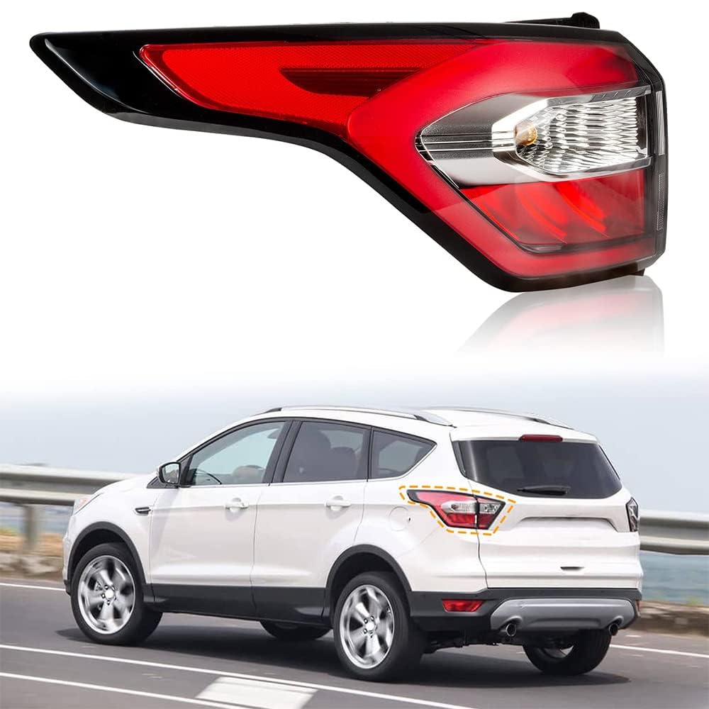 2 Pack Rücklicht Heckleuchte Rückleuchte für Ford Kuga 2017 2018 2019, Auto Heckklappe Rückleuchten Linke Rechte Rücklichter Rücklicht-Montage Autoteile,left-outside 2 Pack Rücklicht Heckleuchte Rückleuchte für Ford Kuga 2017 2018 2019, Auto Heckklappe Rückleuchten Linke Rechte Rücklichter Rücklicht-Montage Autoteile,left-outside von ORCOW