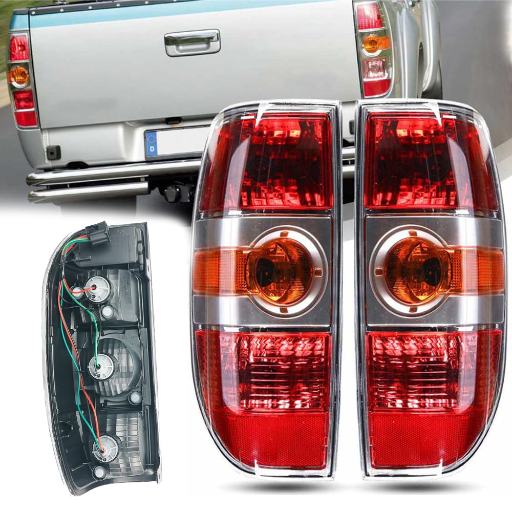 ORCOW Rücklicht für Mazda BT-50 2007-2011, Brems-/Nebel-/Blinker-/ Heckleuchte Objektiv und Gehäuse Links Rechts, Rotes Klares Acryl,Right-1pc von ORCOW