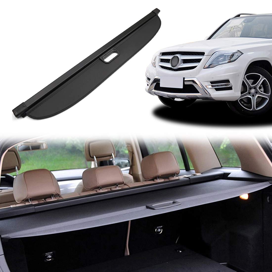 OREALTOOL Laderaumabdeckung Kofferraum Schutz Abdeckung Cargo Cover kompatibel mit GLK 300 2008-2015 Schwarz Ausziehbar Kofferraumabdeckung Rollo OREALTOOL Laderaumabdeckung Kofferraum Schutz Abdeckung Cargo Cover kompatibel mit GLK 300 2008-2015 Schwarz Ausziehbar Kofferraumabdeckung Rollo von OREALTOOL