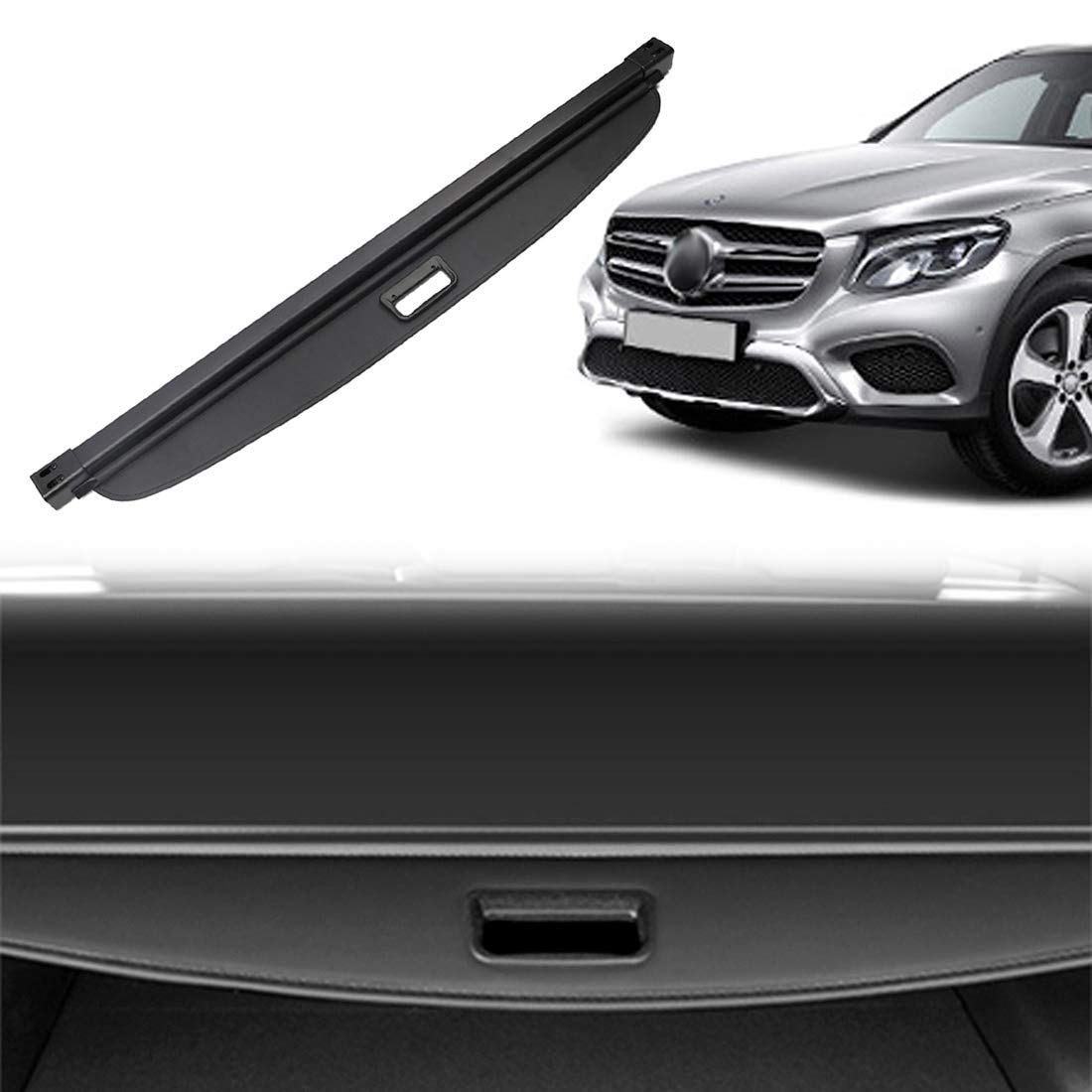 OREALTOOL Laderaumabdeckung Kofferraum Schutz Abdeckung Cargo Cover kompatibel mit GLC 2016 2017 2018 Schwarz Ausziehbar Kofferraumabdeckung Rollo OREALTOOL Laderaumabdeckung Kofferraum Schutz Abdeckung Cargo Cover kompatibel mit GLC 2016 2017 2018 Schwarz Ausziehbar Kofferraumabdeckung Rollo von OREALTOOL