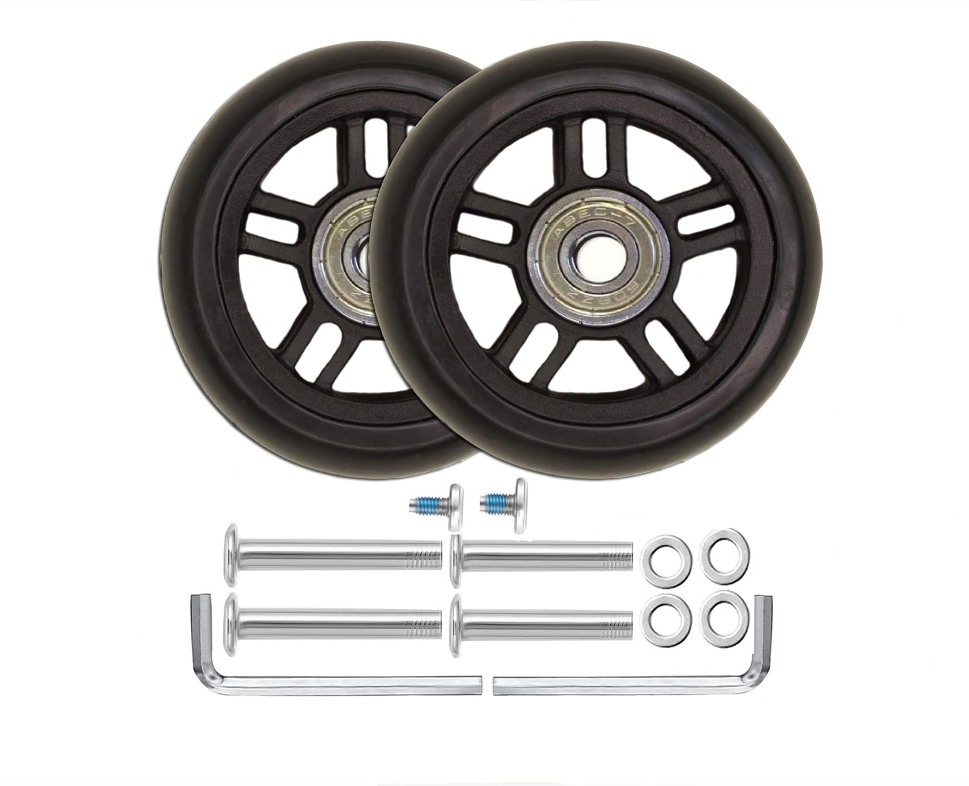 Kofferrollen Ersatzrollen Gummi Rollen Räder 1Paar 70 * 22 * 8mm Mute Gepäck Koffer Ersatz Wheels für Samsonite Trolley Hartschalenkoffer Rollen,mit Metall Achsen Ersatzteile Kofferrollen Ersatzrollen Gummi Rollen Räder 1Paar 70 * 22 * 8mm Mute Gepäck Koffer Ersatz Wheels für Samsonite Trolley Hartschalenkoffer Rollen,mit Metall Achsen Ersatzteile von OROSTINA