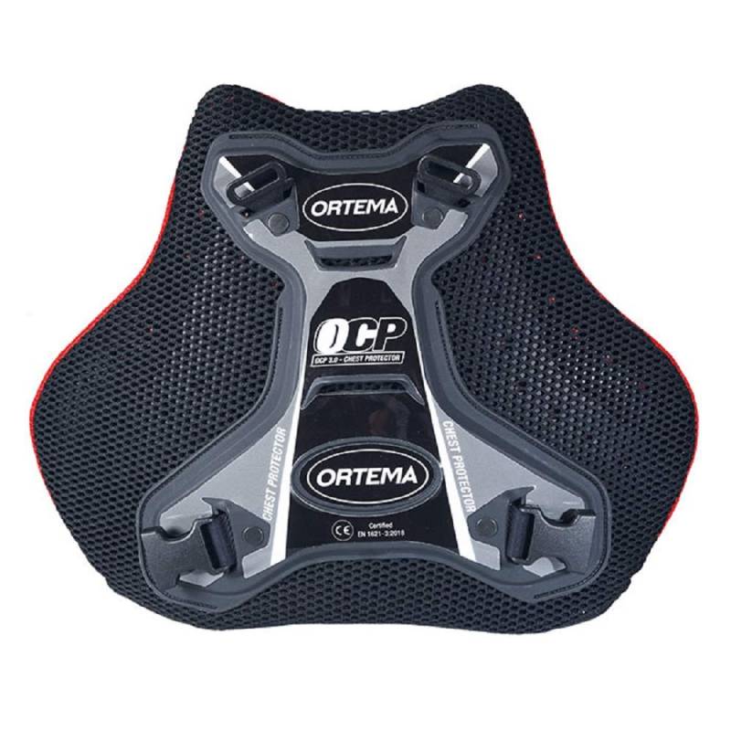 ORTEMA OCP 3.0 - (Gr.L schwarz) Chest Protector - Brustprotektor mit Gurtsystem - Schutzklasse EN 1621-3: 2018 Level 2 für Motocross/Endurosport/Downhill/MTB & mehr von ORTEMA