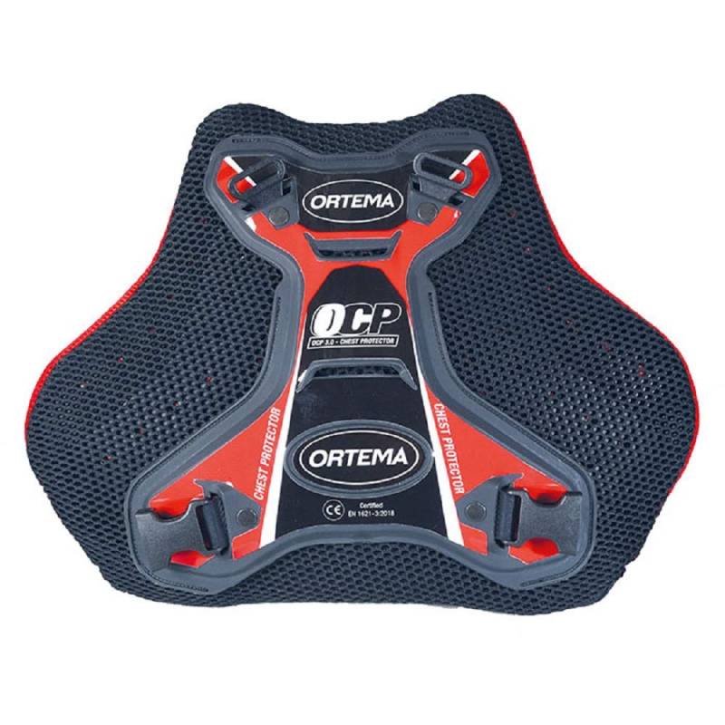 ORTEMA OCP 3.0 - (Gr.M rot) Chest Protector - Brustprotektor mit Gurtsystem - Schutzklasse EN 1621-3: 2018 Level 2 für Motocross/Endurosport/Downhill/MTB & mehr von ORTEMA