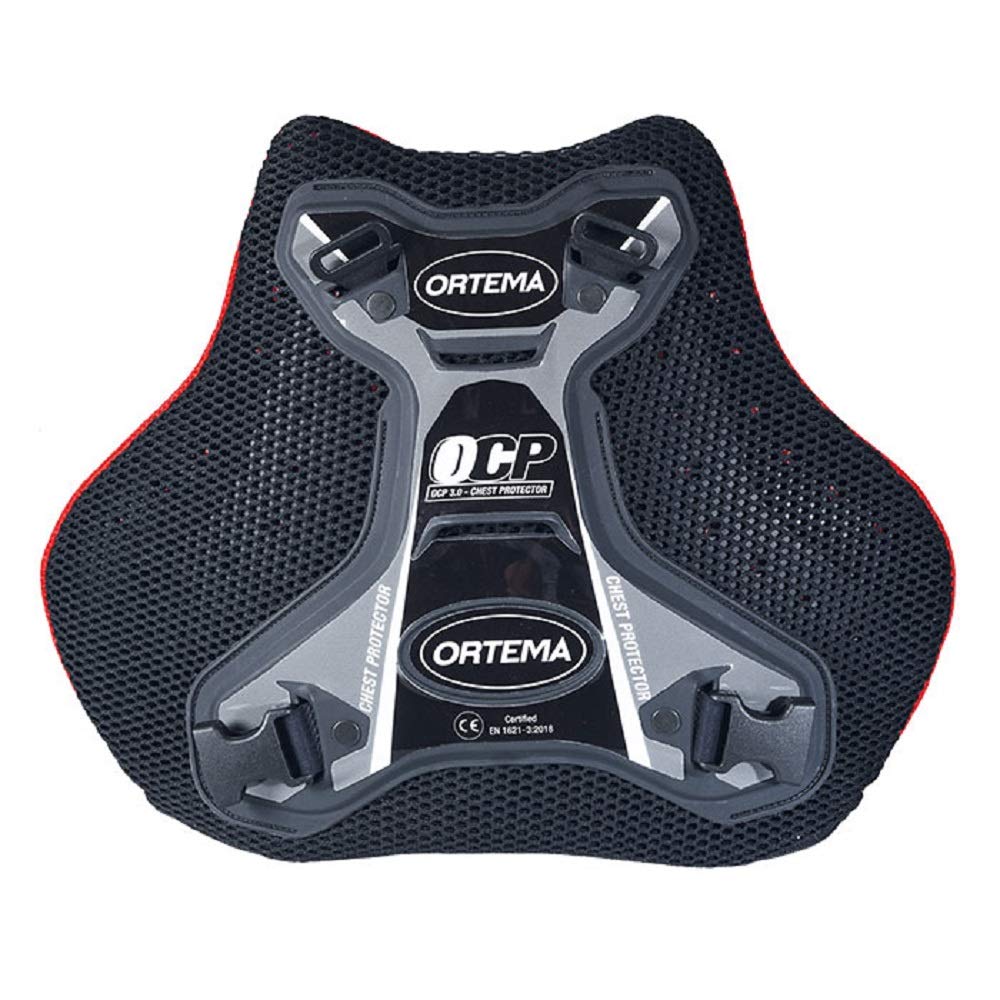 ORTEMA OCP 3.0 - (Gr.S schwarz) Chest Protector - Brustprotektor mit Gurtsystem - Schutzklasse EN 1621-3: 2018 Level 2 für Motocross/Endurosport/Downhill/MTB & mehr von ORTEMA