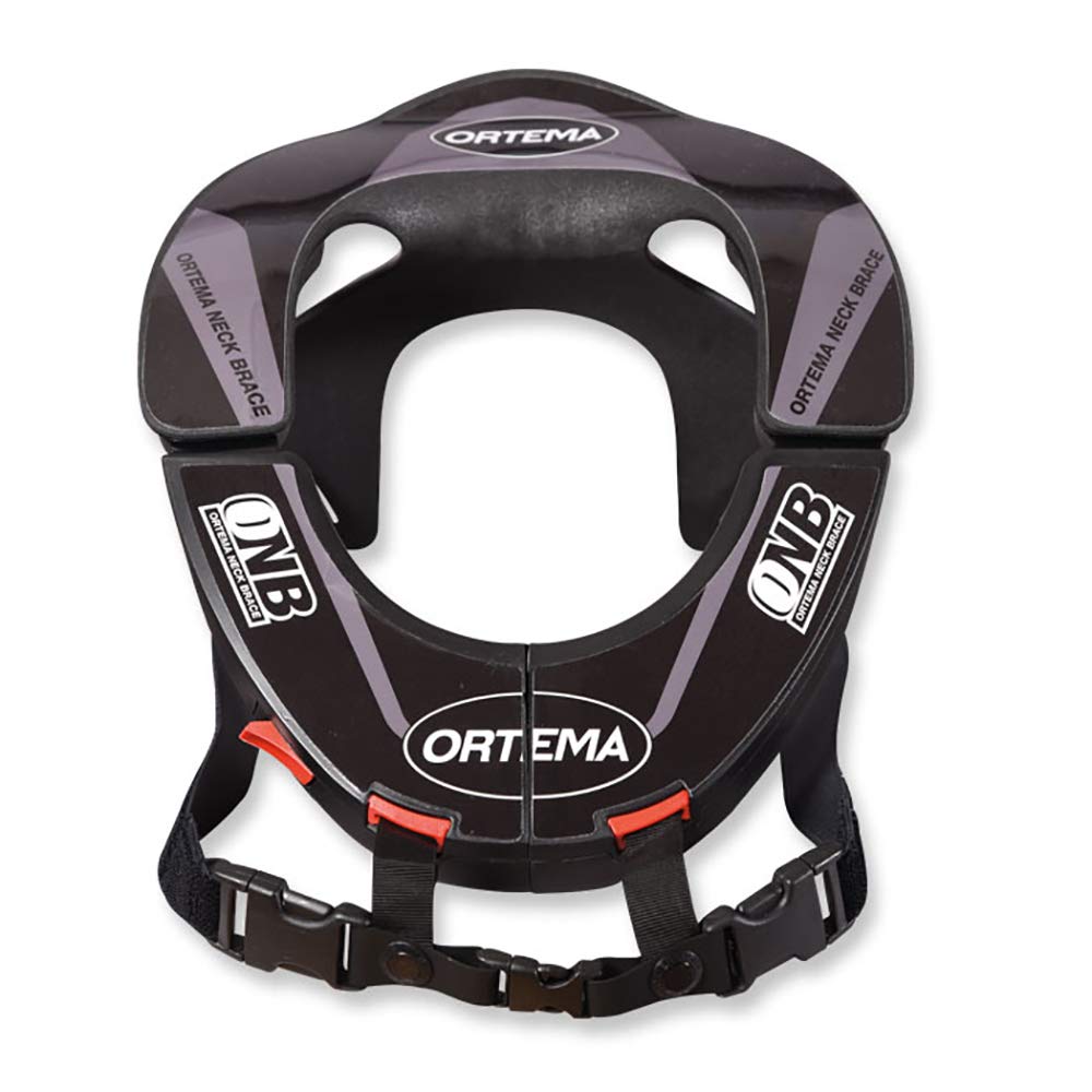 ORTEMA ONB Neck Brace (Gr.S schwarz) Design K4 - Nackenschutz - aus Hochleistungskunststoff und mit Sicherheits-Schnellverschluss von ORTEMA