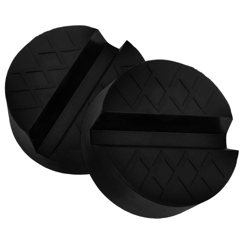 OSALADI 2Stücke Wagenheber Pads Hochdruckbeständiges Gummiheberkissen Universelle Jack Pads Für Wohnmobile Und Kfz Stabiler Wagenheberadapter Mit Schlitzdesign Robuste Unterlage von OSALADI