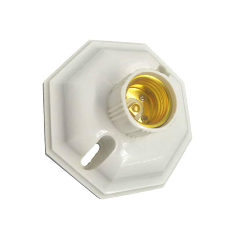 OSALADI E27 Lampensockel Fassung Achteckiges Design 250v 6a Für Flur Wohnzimmer von OSALADI