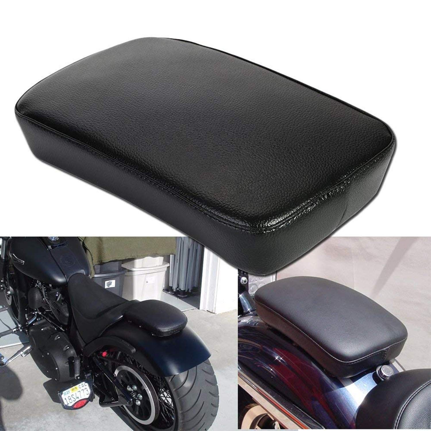 OSAN Motorrad 26,7x10,5(cm) Soziussitzpad Sitzkissen mit 6 Saugnäpfer für Harley von OSAN