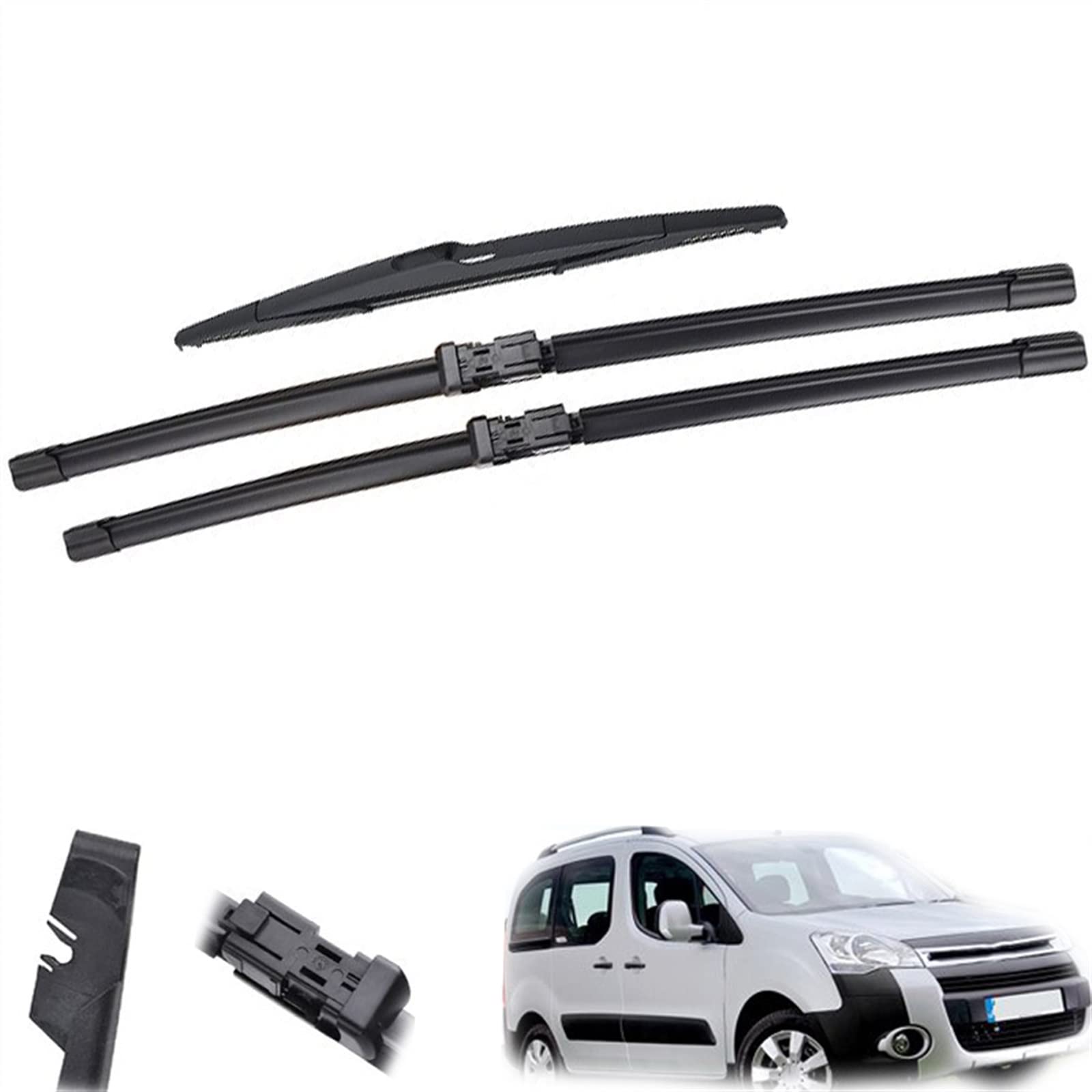 Autowischer 26 "16" 14 "Front- Und Heckscheibenwischer-Set Für Citroen Für Berlingo B9 2008 2009 2010 2011 2012 2013 2014 2015 2016 2017 Fensterscheibenwischer von OSCCAR