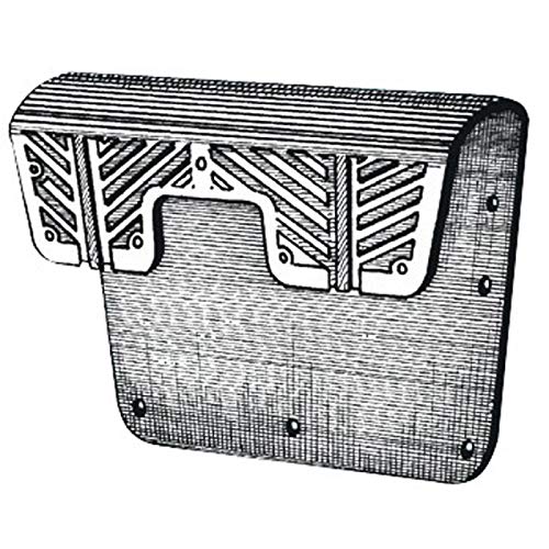 Osculati Heckschutzplatte aus PVC, grau 400x280 mm von OSCULATI