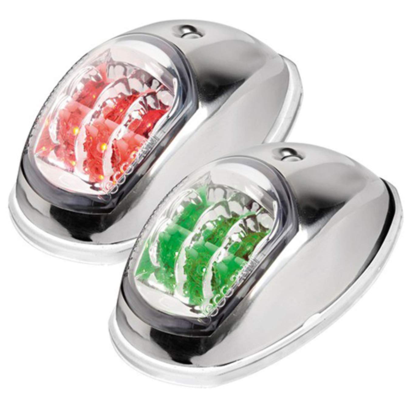 Osculati LED Positionslicht Rot & Grün, Material:Edelstahl von OSCULATI