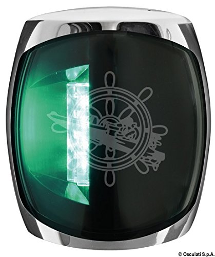 Osculati Sphera III Navigationslicht 112,5°rechts INOX grün von OSCULATI