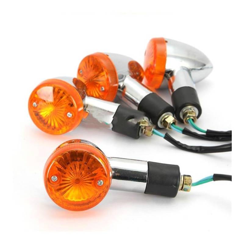 OSKOE Für S&uzuki M109R M50 M90 M95 C109R C50 C90 VZ800 VZ1600 2/4 Stück Motorrad Bernstein Blinker Licht von OSKOE